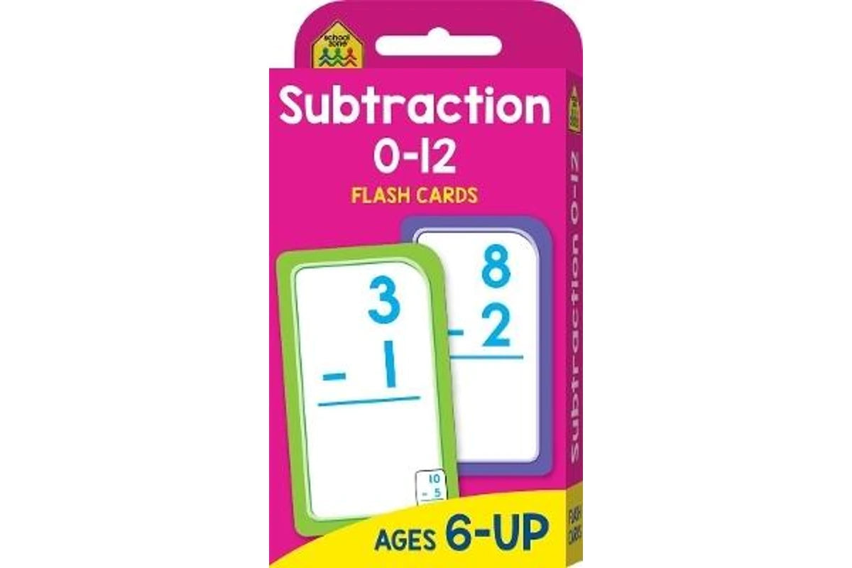 Subtraction Flash Cards 0-12