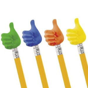 12 Thumbs Up Pencil Erasers
