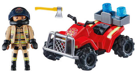 Playmobil Fire Rescue Quad with Pull-Back Motor
