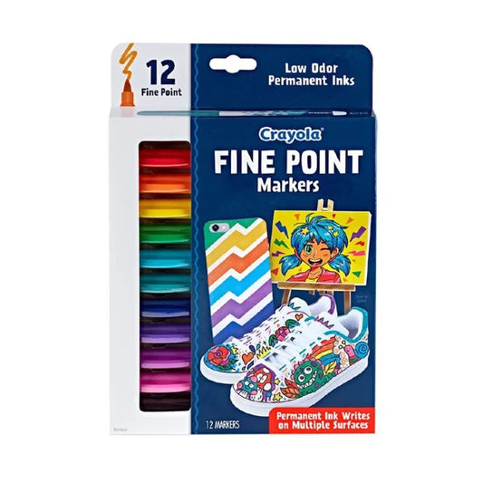 Crayola Fine Point Markers 12 Pack