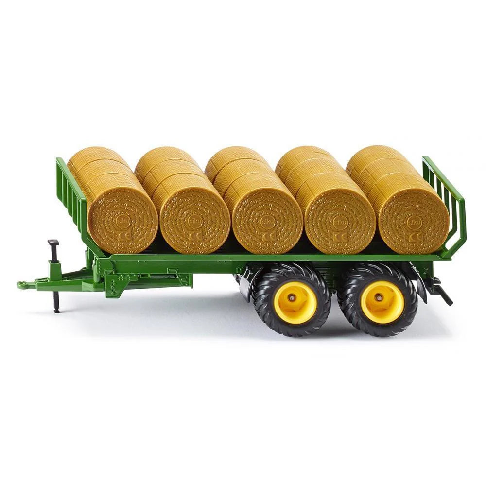 Trailer with Round Hay Bales