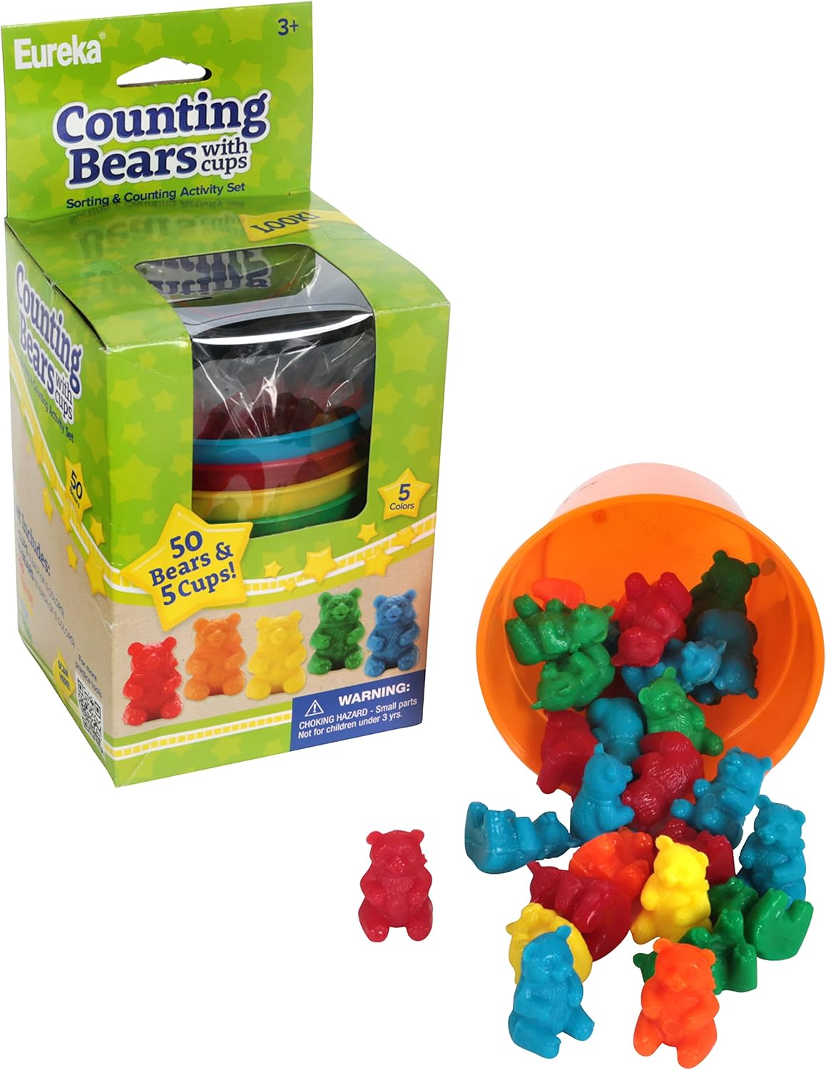 50 Counting Bears & 5 Cups