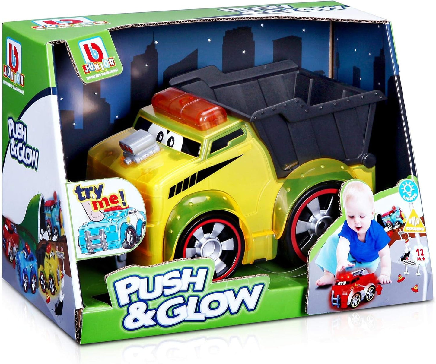 BB Junior Push & Glow Dump Truck