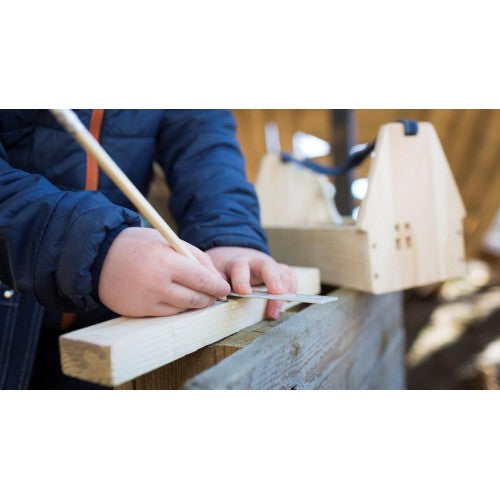 Wooden Tool Box with Tools