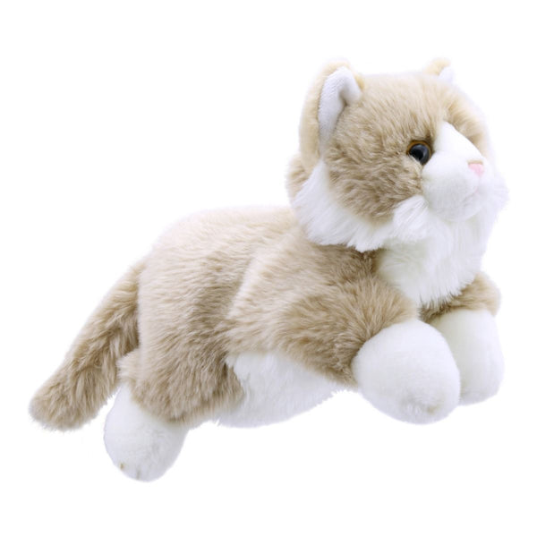 Beige & White Cat Full-Bodied Puppet