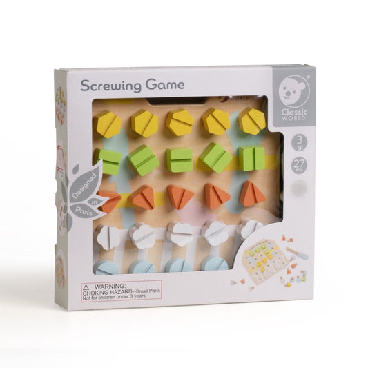 Wooden Screwing Game