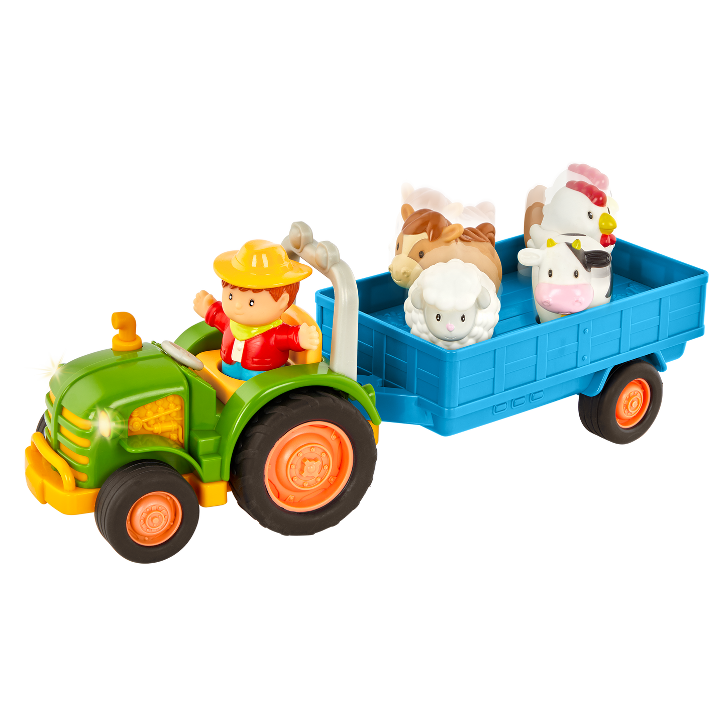 Battat Lights and Sounds Tractor with Animals