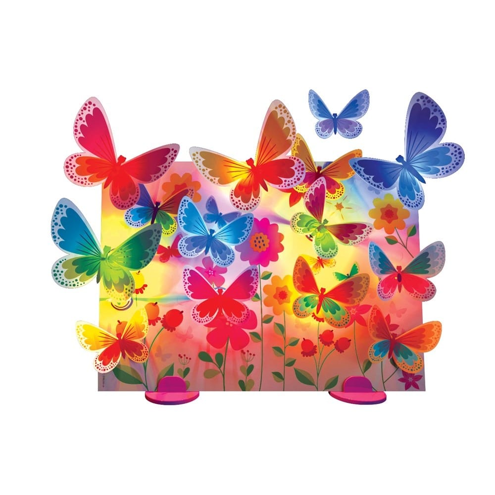 Glow 3D Butterfly Canvas