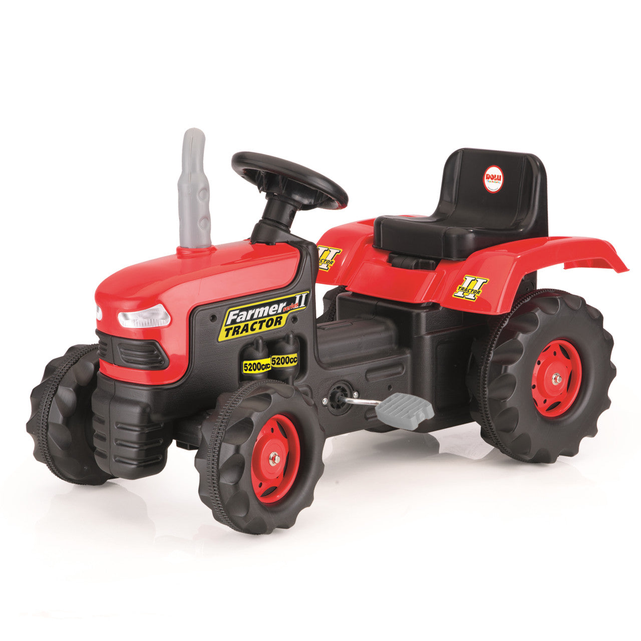 Dolu Pedal Activated Tractor - Red