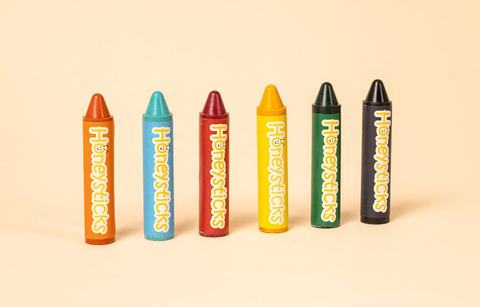 Honeysticks Super Jumbo Crayons - 6 pack