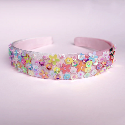 Floral Sequin Headband by Lauren Hinkley