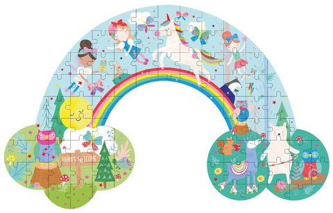 Rainbow Fairy 80pc Shaped Puzzle