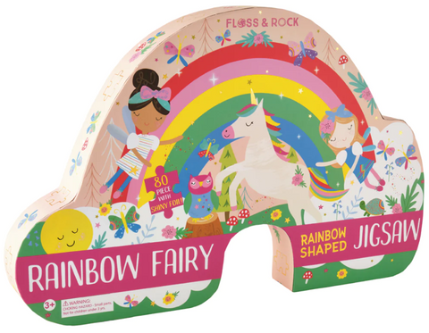 Rainbow Fairy 80pc Shaped Puzzle