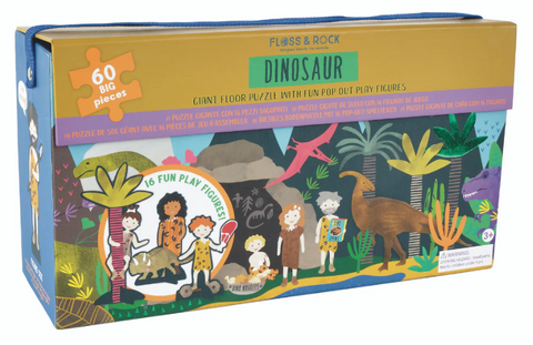 Dino 60pc Puzzle & Pop-Out Play Pieces