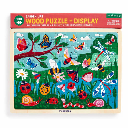 Mudpuppy Wooden Puzzle - Garden Life 100pc