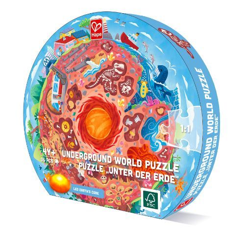 Hape Underground World Puzzle with LED Light - 36pc