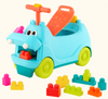 Locbloc Hippo Ride-On with Blocks
