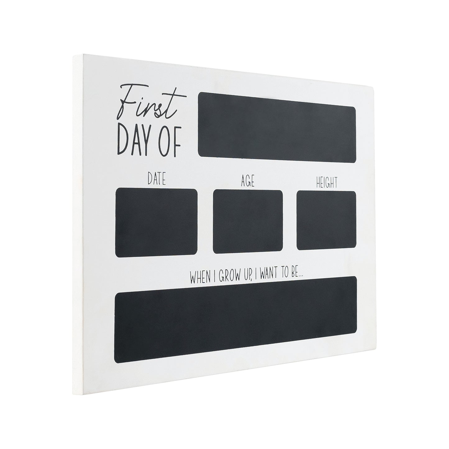 'First Day Of . . .' Milestone Blackboard