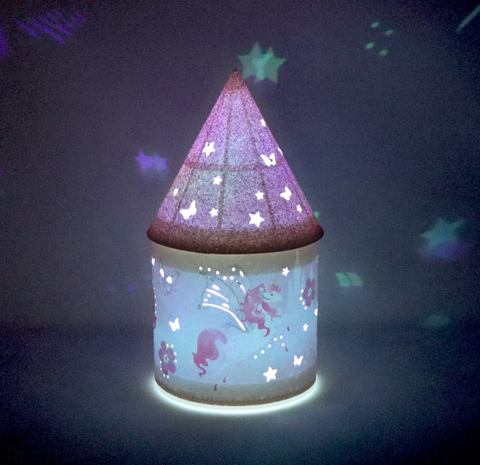 Pink Poppy Unicorn Princess Colour Changing Lantern