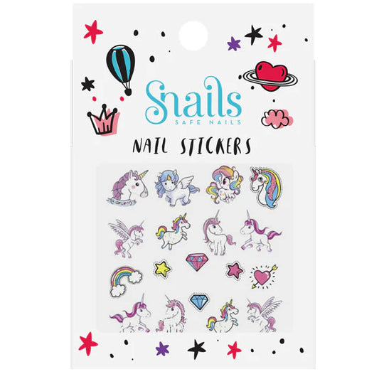 Snails Unicorn Nail Stickers