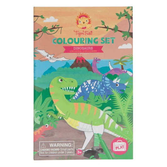 Tiger Tribe Colouring Set - Dinosaur