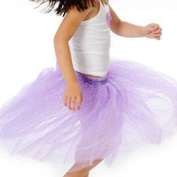 Fairy Girls Sparkle Skirt Lilac