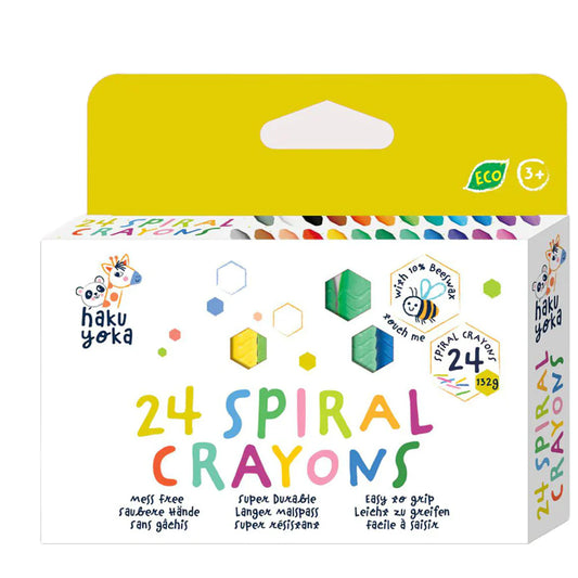 Haku Yoka 24 Spiral Crayons