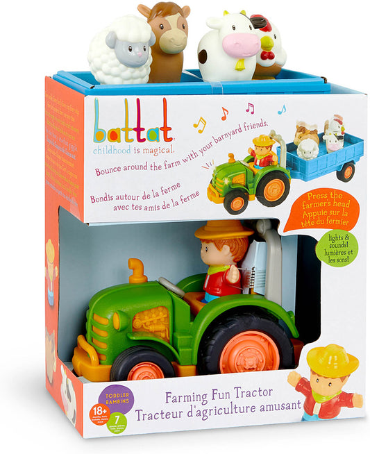 Battat Lights and Sounds Tractor with Animals