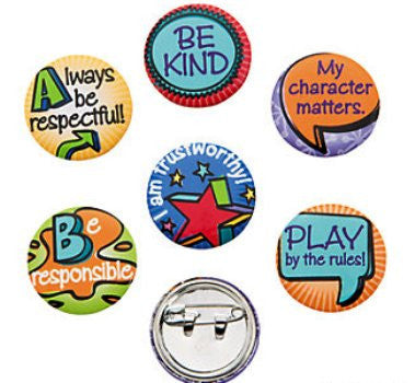 48 Good Character Mini Badges