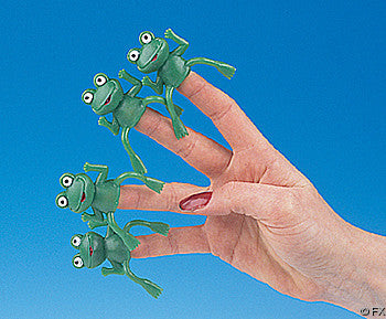 12 Frog Finger Puppets