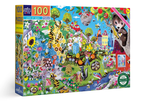eeBoo Love of Bees 100pc Puzzle