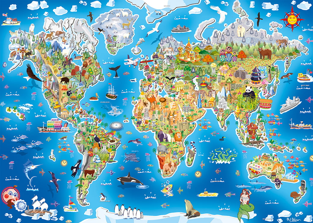 Jigmap - Our World 1000pc Puzzle