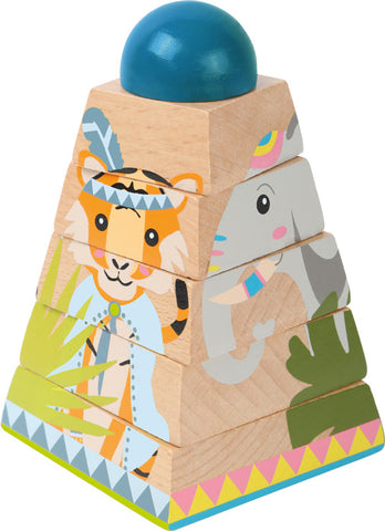 Wooden Jungle Stacking Tower