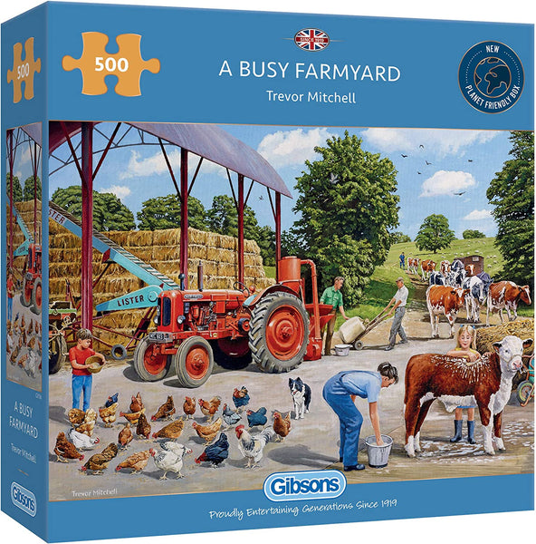 A Busy Farmyard 500pc Puzzle