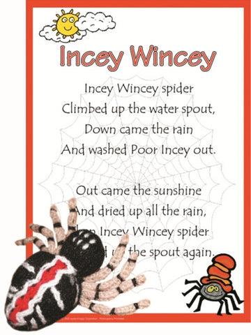 Incey Wincey Spider Poem & Puppet Set