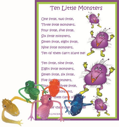 Little Monsters Poem & Puppet Set