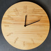 Te Reo Pine Wood Clock