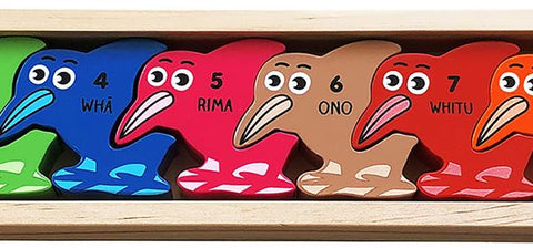 Wooden Kiwi Number Puzzle