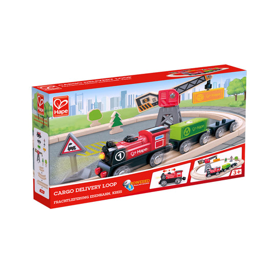 Hape Cargo Delivery Loop Train Set