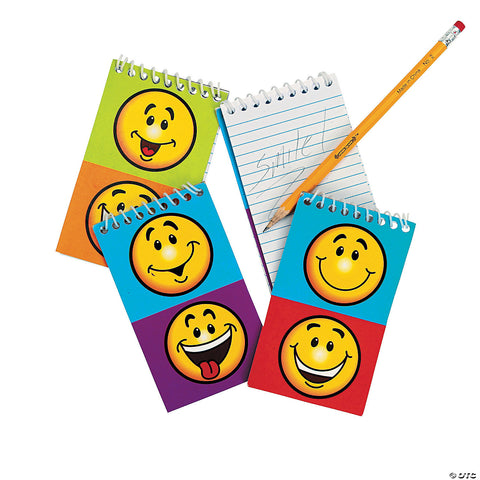 12 Smile Face Notepads