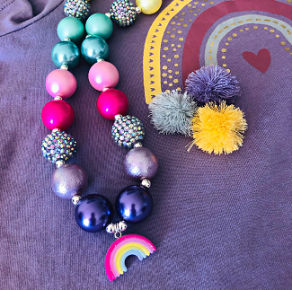 Bubblegum Bella Rainbow Necklace