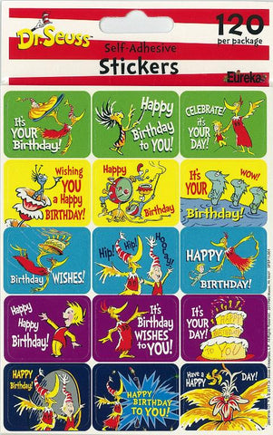 Dr Seuss™ Birthday Stickers