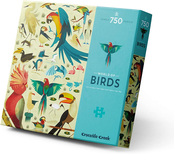 Crocodile Creek World of Birds 750pc Puzzle