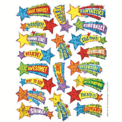 Shooting Stars Sparkle Stickers