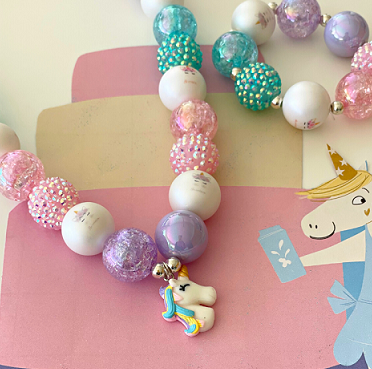 Bubblegum Bella Unicorn Necklace