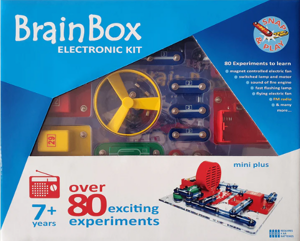 BrainBox Mini Plus Electronic Kit - Over 80 Experiments