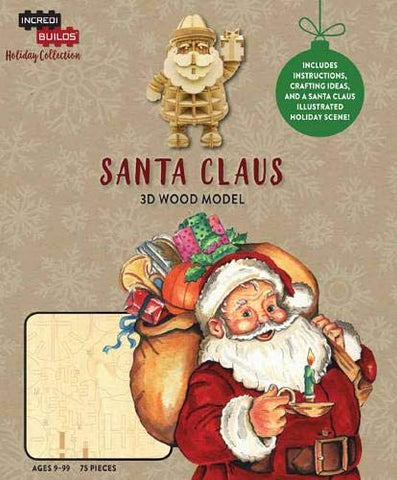 Santa Claus 3D Wood Model
