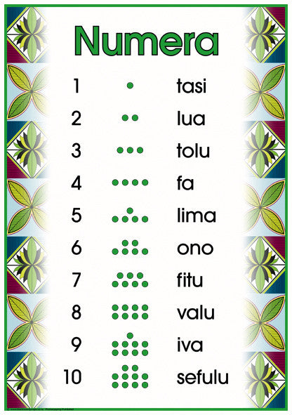 Samoan Numbers to 10