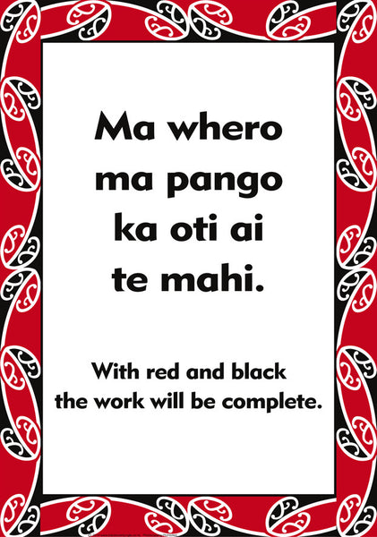 Red and Black Whakatauki