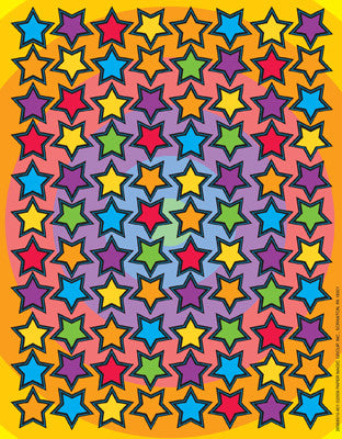 704 Colourful Stars Mini Stickers